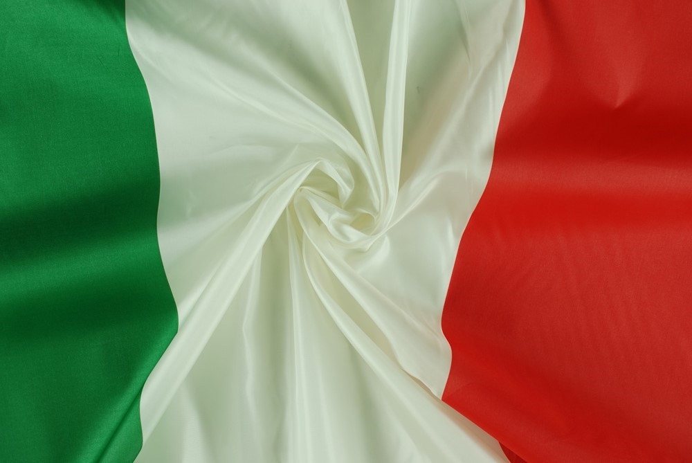 Bandiera Italia tricolore rettangolare grande da cucire da