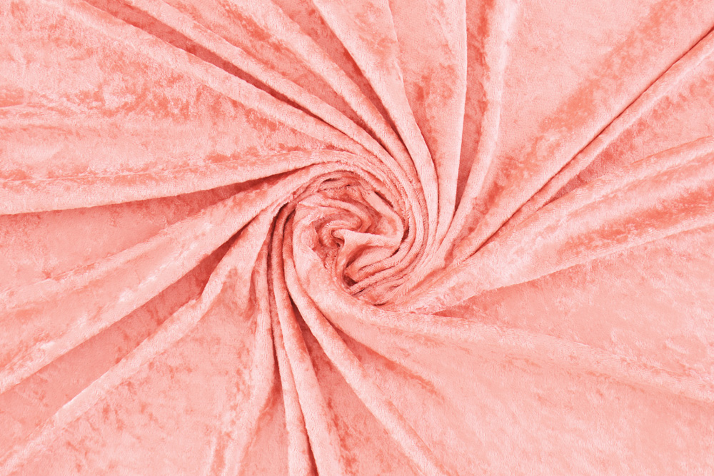 LAFAB TESSUTI Tessuto Ciniglia Martellata Rosa Chiaro – 100% Poliestere, 150 Cm Di Altezza, Morbido E Fluido