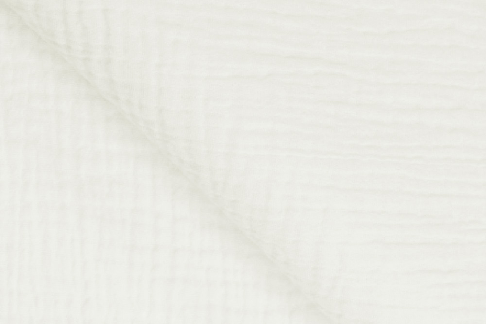Tessuto mussola di cotone bianca