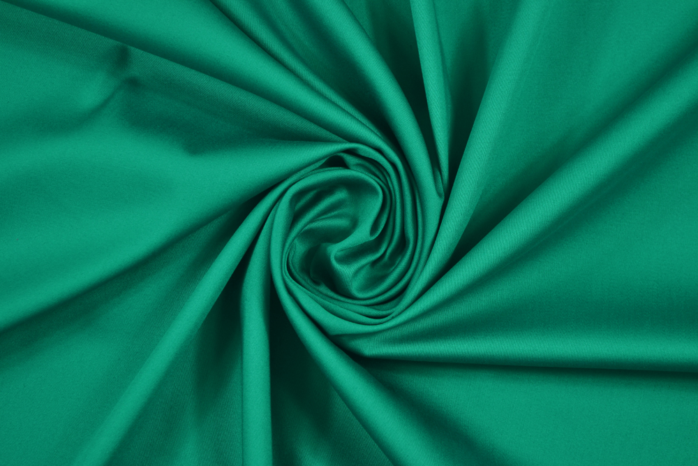 Twill di cotone stretch verde smeraldo Twill di cotone stretch verde smeraldo