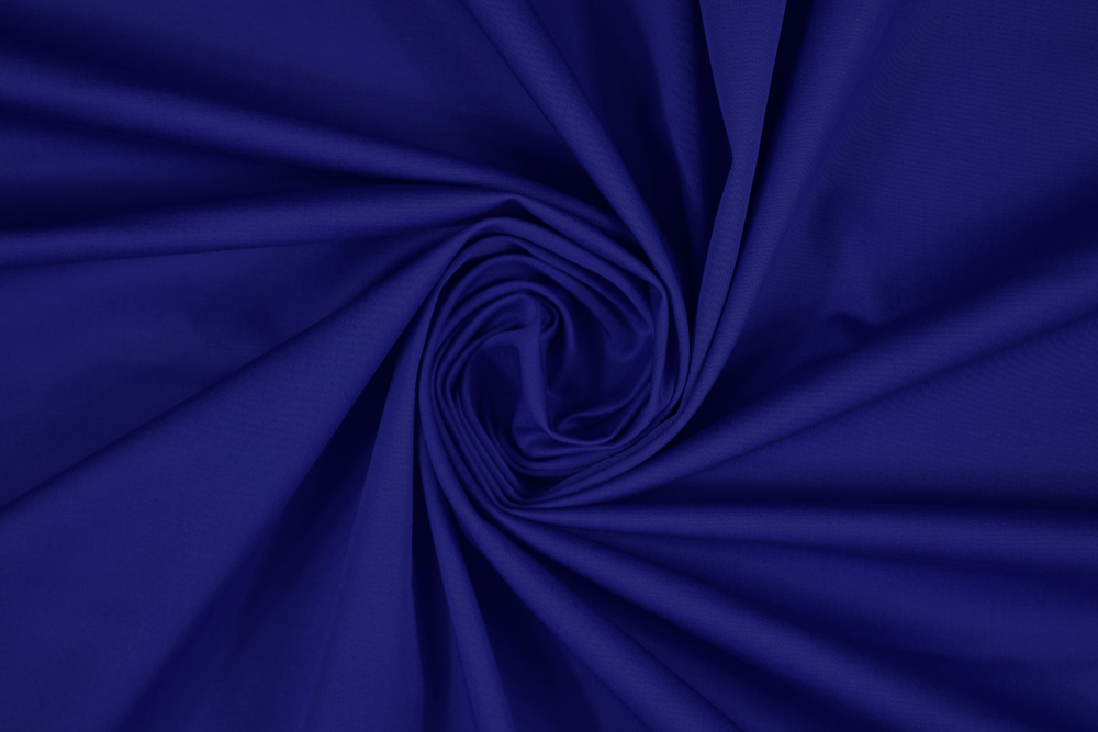 Twill di cotone stretch blu cobalto Twill di cotone stretch blu cobalto