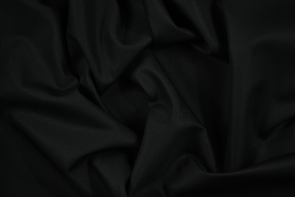 Gabardine robusta misto cotone nero Gabardine robusta misto cotone nero