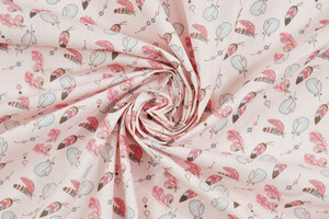 Tessuto Vichy Fucsia Con Fiori | LAFAB TESSUTI | Misto Cotone Stretch | 140 Cm Altezza | Prezzo Al Metro - 3