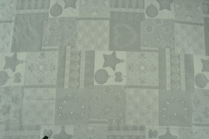 GOBELIN DI NATALE LUREX ARGENTO DOUBLE FACE