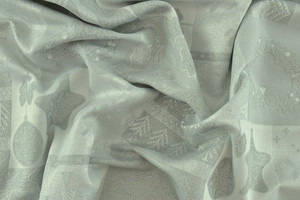 GOBELIN DI NATALE LUREX ARGENTO DOUBLE FACE