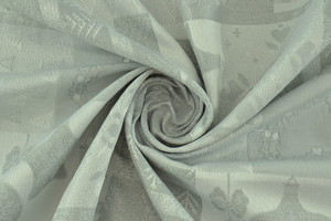 GOBELIN DI NATALE LUREX ARGENTO DOUBLE FACE