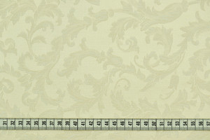 Damascato ramage avorio h.315cm