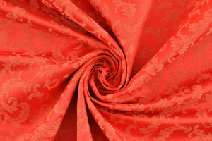 Damascato ramage rosso h.315cm