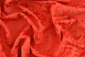 Damascato ramage rosso h.315cm