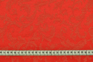 Damascato ramage rosso h.315cm