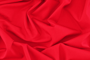Popeline di cotone stretch rosso