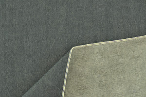 Denim selvedge pesante 100% cotone grigio