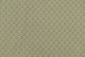 DENIM STRETCH JACQUARD GEOMETRICO MARRONE CHIARO E BLU