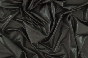 Jersey di viscosa stretch nero lucido