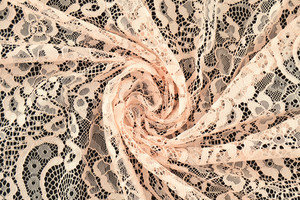 Pizzo cordonetto smerlato rosa chiaro