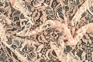 Pizzo cordonetto smerlato rosa chiaro