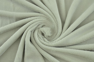 Coral fleece - Pile doudou grigio-verdino pallido