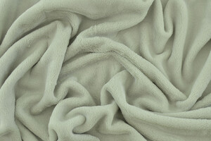 Coral fleece - Pile doudou grigio-verdino pallido