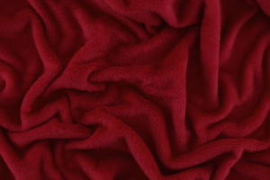 Coral fleece - Pile doudou borgogna