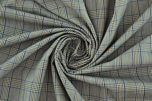 Tessuto ingualcibile a quadri in tinto filo