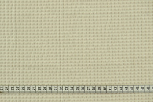 Seersucker doppio double face a righe ecrù/beige