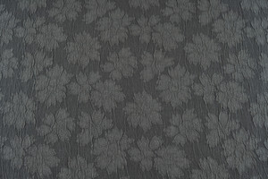 Jacquard puro cotone d'arredamento grigio a fiori