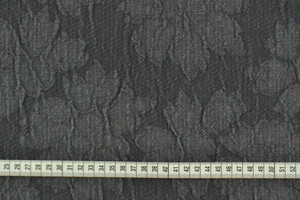 Jacquard puro cotone d'arredamento grigio a fiori