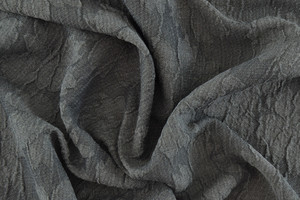 Jacquard puro cotone d'arredamento grigio a fiori