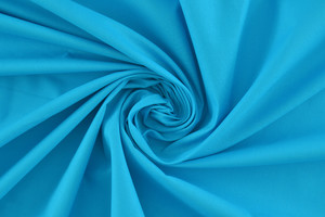 Tela 100% cotone per lenzuola h.300cm azzurro turchese