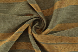 Tessuto d'arredamento in lana a righe marroni