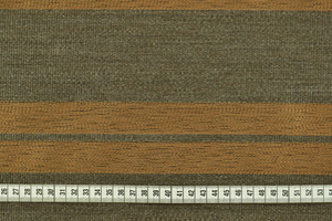 Tessuto d'arredamento in lana a righe marroni