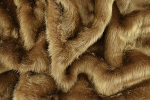 Pelliccia sintetica ultra liscia pelo 1,5cm castano