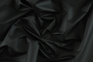 Tessuto idrorepellente nero semi-lucido 240g