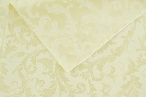 Damascato ramage avorio h.315cm