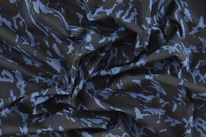 Popeline mimetica blu notte