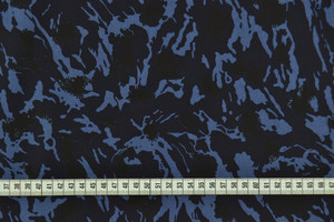 Popeline mimetica blu notte