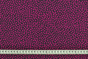 Cady leggero di seta nero e magenta