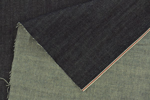 Denim selvedge 100% cotone stretch blu