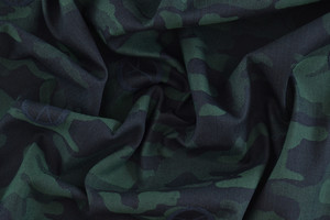 DENIM STRETCH JACQUARD MIMETICO BLU E VERDE