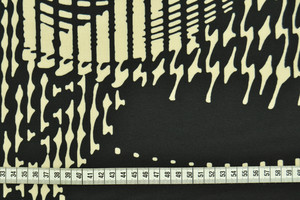 Jersey doppio nero e beige