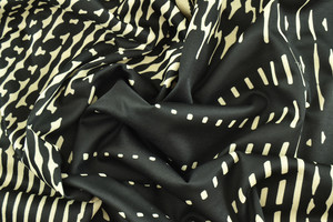 Jersey doppio nero e beige