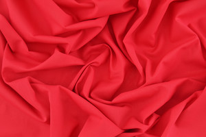 Tela leggera puro cotone rosso fragola