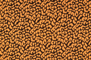 Crêpe jacquard maculato nero-arancione