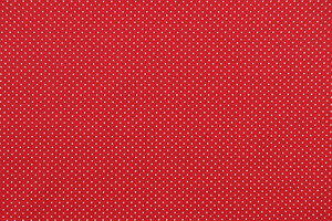Cotone rosso a pois bianchi