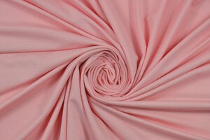 Jersey di cotone bi-stretch rosa baby