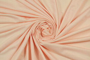 Jersey di cotone bi-stretch rosa pesca chiaro