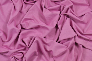 Jersey di cotone bi-stretch malva