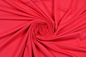 Jersey di cotone bi-stretch rosa anguria