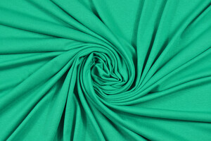 Jersey di cotone bi-stretch verde menta