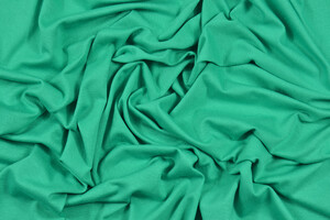 Jersey di cotone bi-stretch verde menta